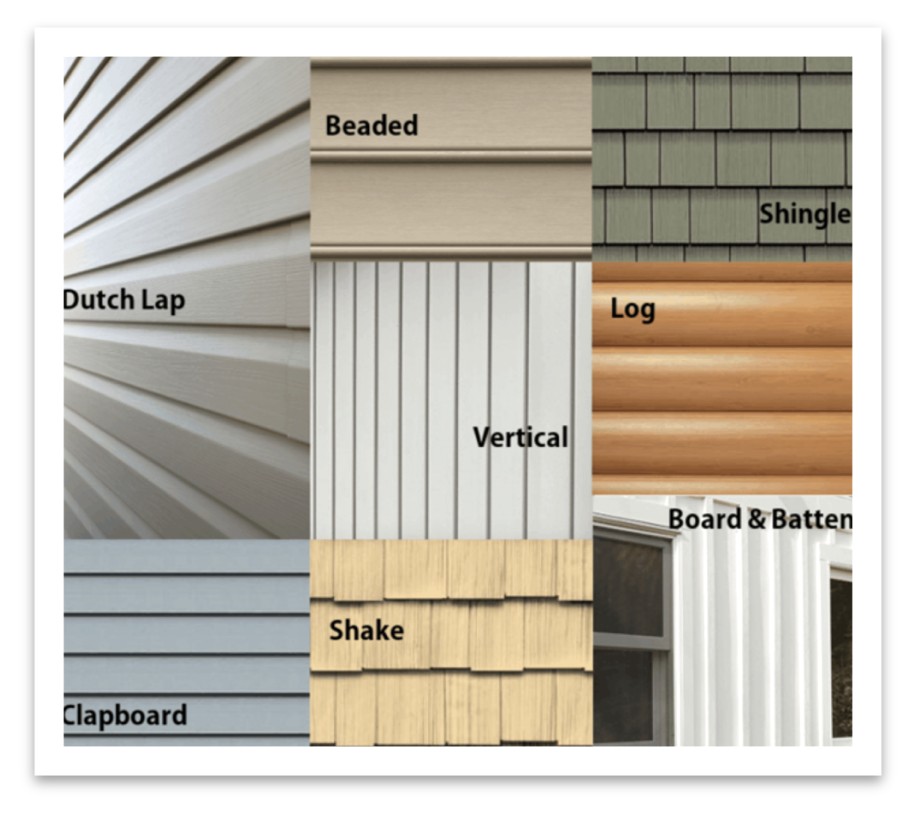 Styles of Home Siding.