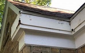 Water-damaged soffit must be fixed first.